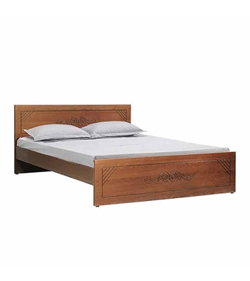 Buy Regal Lotus Laminated Board Double Bed online at Best Price