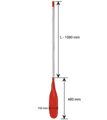 Buy FRP Support Boat Oar 1560 x 150mm Online at Best Price