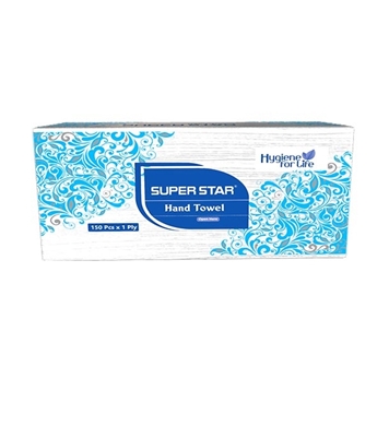 Buy Super Star Hand Towel White (150 x 1ply) Online