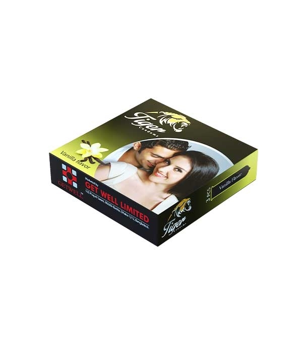 Picture of Tiger Plain Vanilla Flavor Condoms 36 Pcs for Smooth Experience