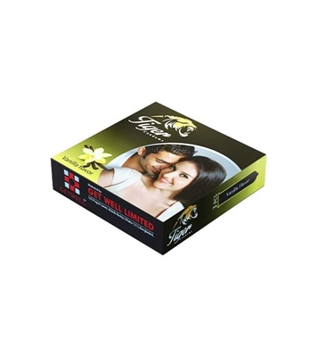 Picture of Tiger Plain Vanilla Flavor Condoms 36 Pcs for Smooth Experience