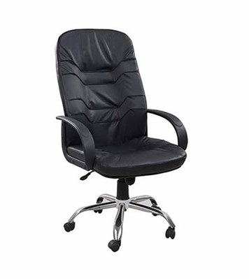 Buy Regal Metal Swivel Chair Black Online
