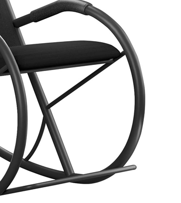 Buy Regal Metal Rocking Chair Black Online