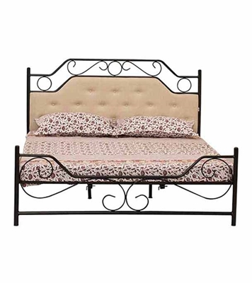 Buy Regal Metal Bed Black Online 
