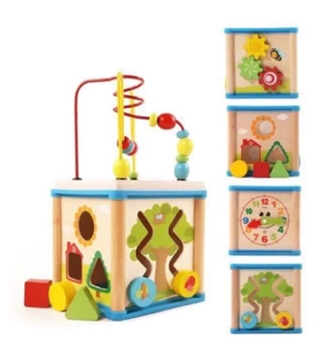 Buy Kid's Educational Wooden Toy Multi-functional Wisdom Box Online