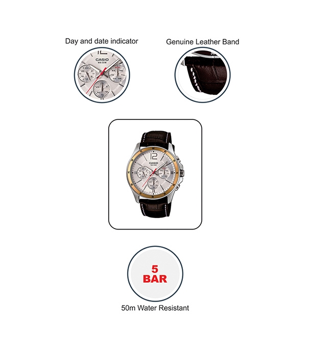 Buy Casio MTP-1374L-1AVDF Multi Dial Men's Watch Online at Best Price