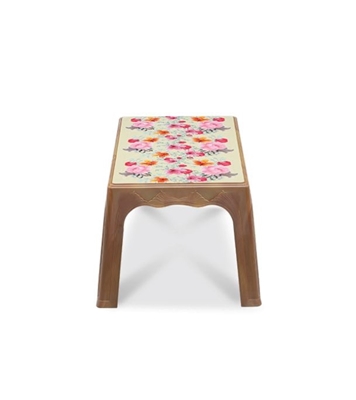Picture of Center Table Printed Garden Sandal Wood