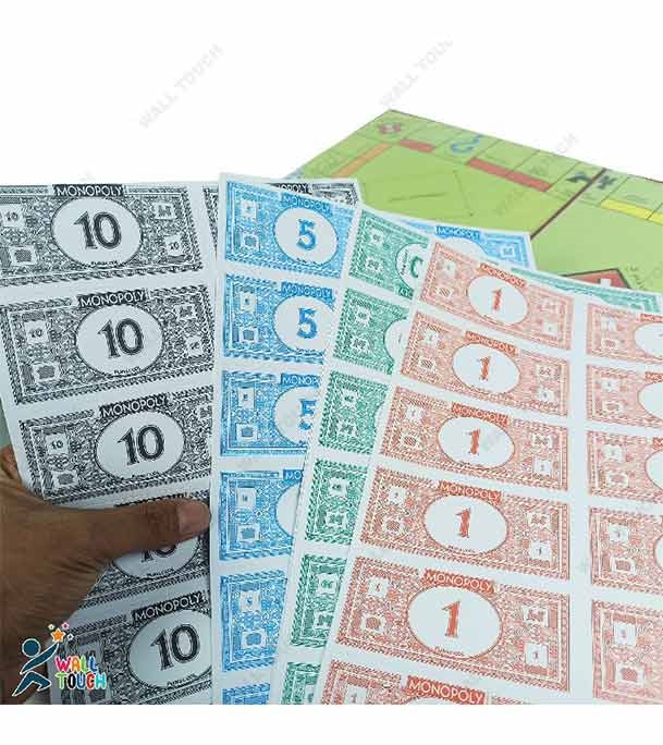 Buy Monopoly Banking Paper Board Game With Money Card Dice & Others Tools Online