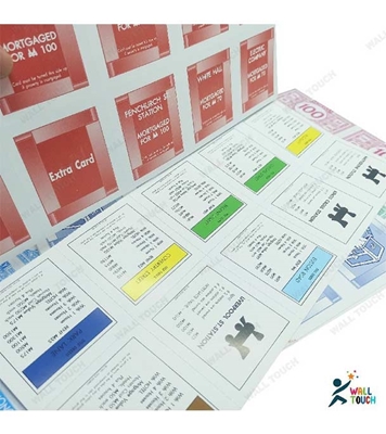 Buy Monopoly Banking Paper Board Game With Money Card Dice & Others Tools Blue Online