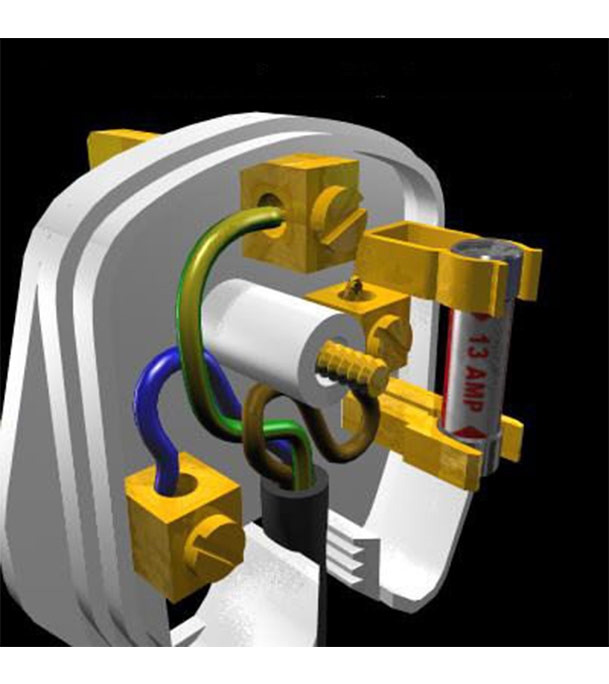 Buy High Quality 3 Pin Household Plug Fused 13A Flat Online