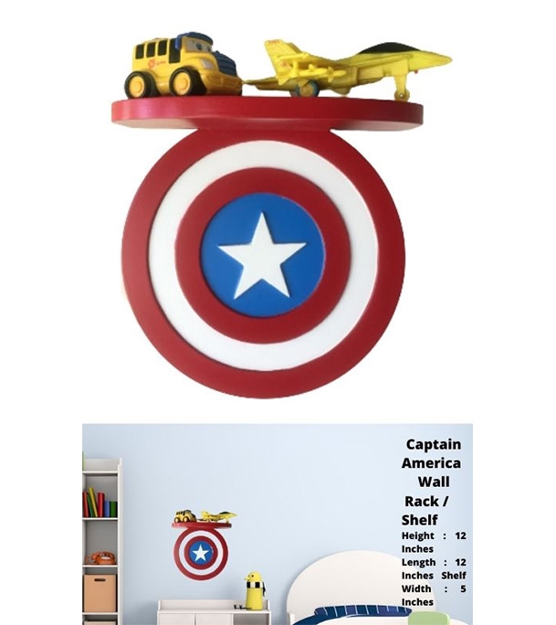 Buy Captain America Wall Mounting Shelf (Big) online at best price