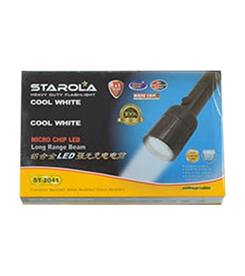 Buy STAROLA Rechargeable LED Flash light Torch Black Online 