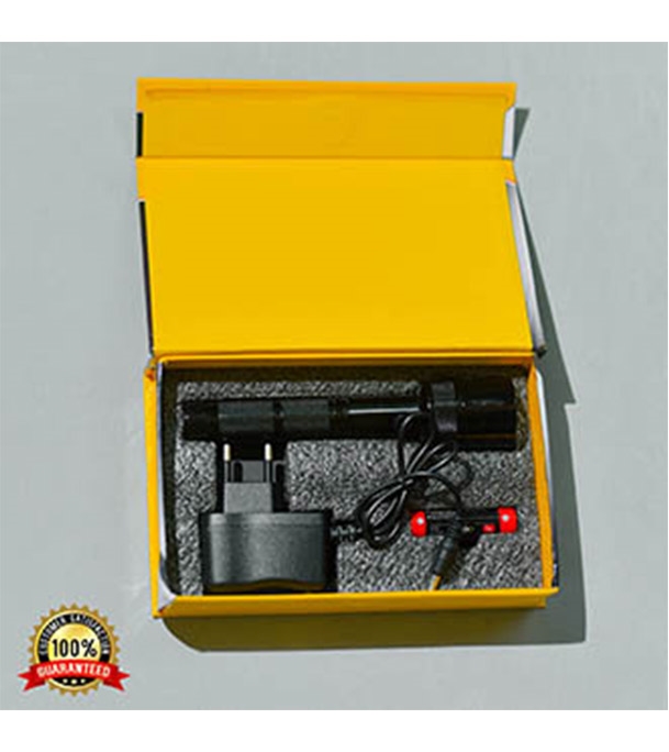 Buy STAROLA Rechargeable LED Flash light Torch Black Online 