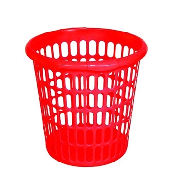 Buy Round Laundry Basket 38 CM Red Online at Best Price