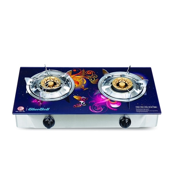 Picture of RFL Double Glass Gas Stove Bluebell (Cylinder gas)
