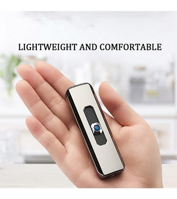 New Mini Electroplating Electric Small Double Side USB Recharging LED Lighter at Best Price in Bangladesh