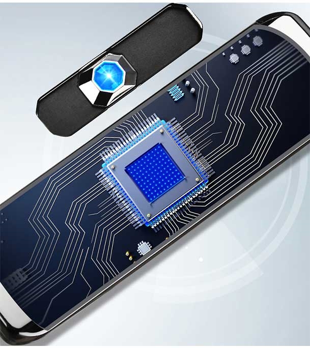 New Mini Electroplating Electric Small Double Side USB Recharging LED Lighter at Best Price in Bangladesh