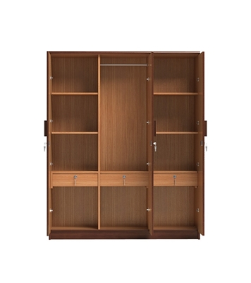 Buy Regal Sidon Wooden Three Door Cupboard Online at Best Price