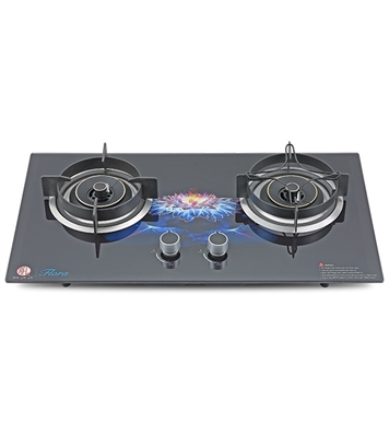 Buy RFL Built In HOB Double Gas Stove FLORA NG online at Best Price