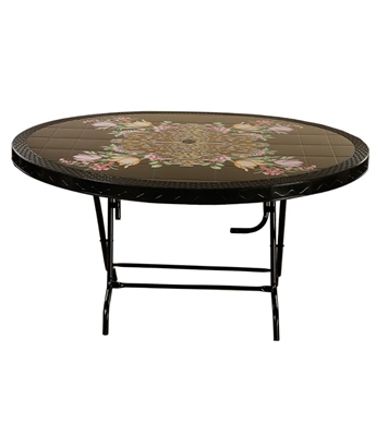 Buy 6 Seated Deluxe Table-Print Black  Flower (St/L) Online at Best Price