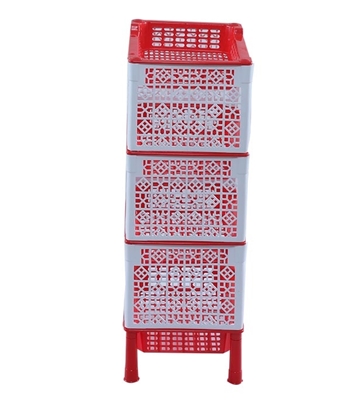 Moushumi Rack 4 Step - Red 
