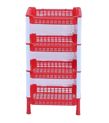Moushumi Rack 4 Step - Red