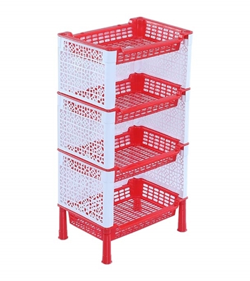 Moushumi Rack 4 Step - Red 