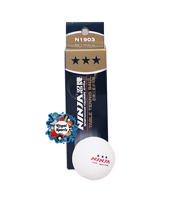 Table Tennis Ball  Ninja  N1903  White  3 Pcs At Best Price In Bangadesh