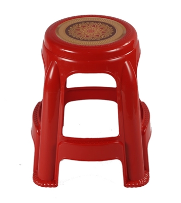Buy Round High Stool Red Printed-TEL Online in Bangladesh at Best Prices