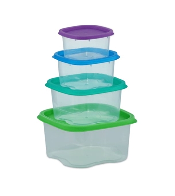 Buy Rainbow Cont 4 Pcs Set (Small Size) Trans Online at Best Price