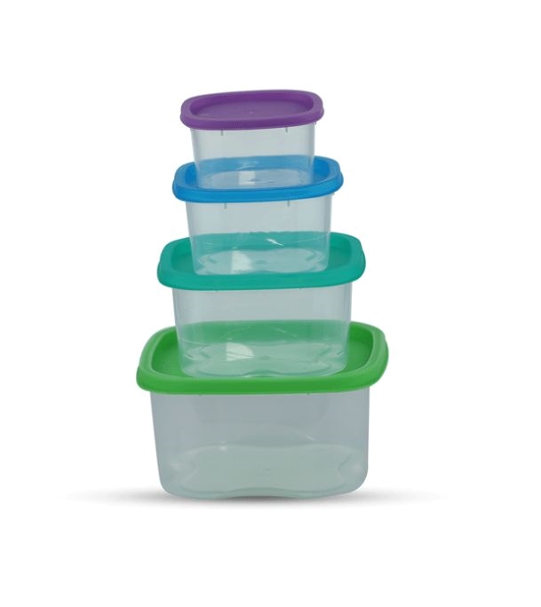 Buy Rainbow Cont 4 Pcs Set (Small Size) Trans Online at Best Price