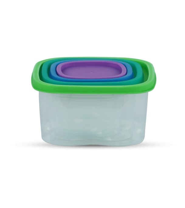 Buy Rainbow Cont 4 Pcs Set (Small Size) Trans Online at Best Price