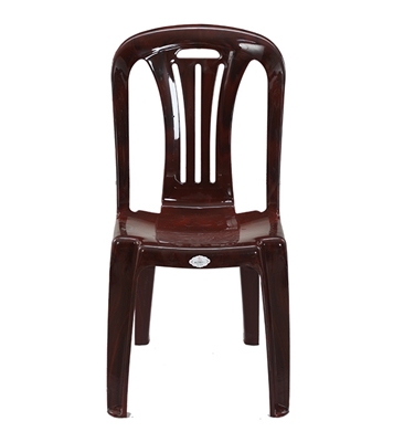 Picture of Plastic Chair W/O Arm Stick Rose Wood