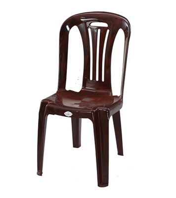 Picture of Plastic Chair W/O Arm Stick Rose Wood