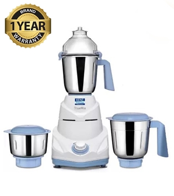 Buy KENT 750W Mixer Grinder 16064 TrueMix 3 Stainless Steel Jar Including Chutney Jar White Online at Best Price