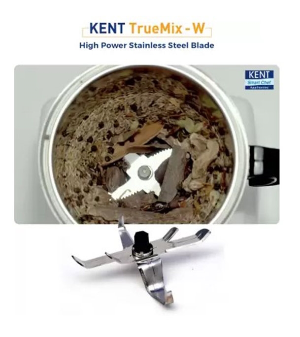 Buy KENT 750W Mixer Grinder 16064 TrueMix 3 Stainless Steel Jar Including Chutney Jar White Online at Best Price