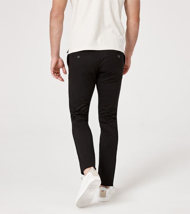 Picture of Men's Narrow Formal Official Gabardine Pant Black