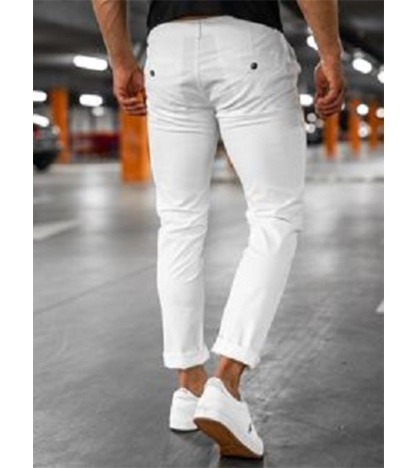 Picture of Men's Narrow Formal Official Gabardine Pant White