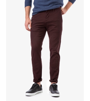 Picture of Men's Narrow Formal Official Gabardine Pant Coffee
