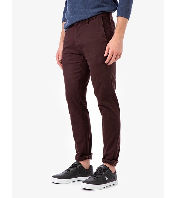 Picture of Men's Narrow Formal Official Gabardine Pant Coffee