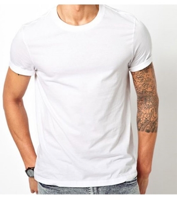 Picture of Men's  Half Sleeve T-Shirt White