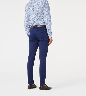 Picture of Men's Narrow Formal Official Gabardine Pant Navy Blue