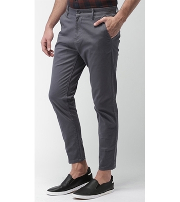 Picture of Men's Narrow Formal Official Gabardine Pant Dark Ash