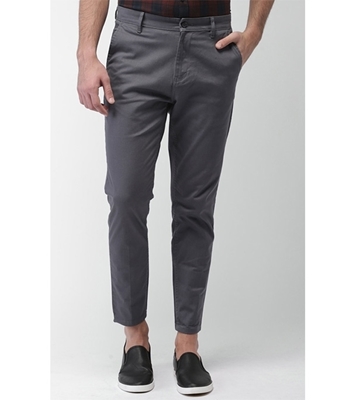 Picture of Men's Narrow Formal Official Gabardine Pant Dark Ash