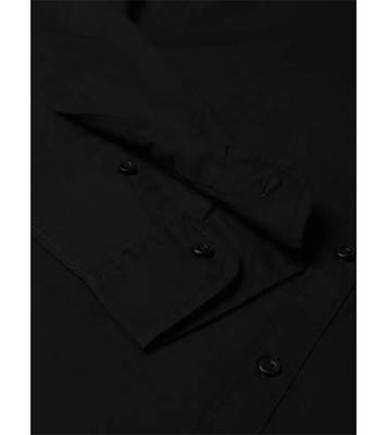 Men's Premium Casual Band Collar Shirt Black at Best Price In Bangladesh