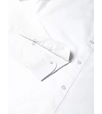 Men's Premium Casual Band Collar Shirt White at Best Price In Bangladesh