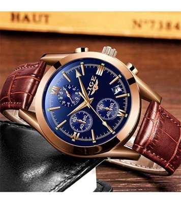 Picture of Men Sport Quartz Fashion Leather LIGE9839
