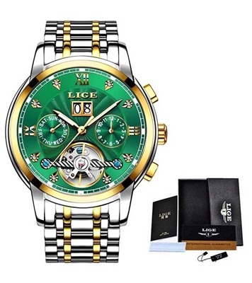 Picture of Lige Green Luxury Brand Men's Watch