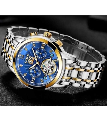 Picture of Lige Blue Luxury Brand Men's Watch
