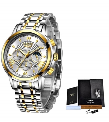 Picture of Lige LG8911C Gold Men Watches